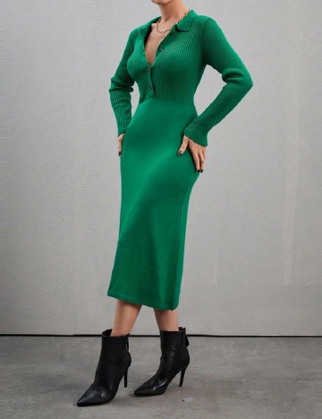 Rochie medie SHEIN, verde