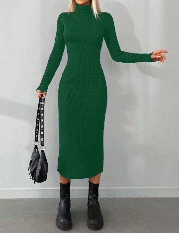 Rochie medie SHEIN, verde