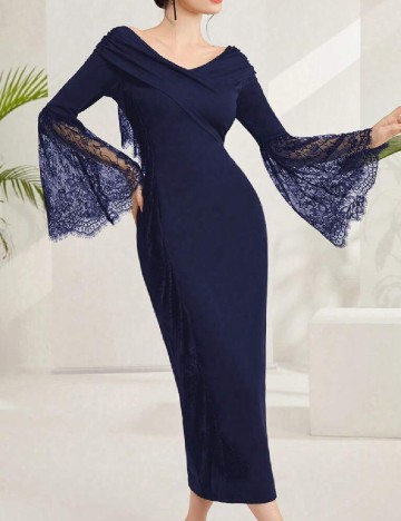 Rochie medie SHEIN, bleumarin