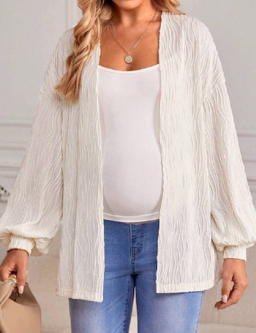 Cardigan SHEIN Maternity, ecru