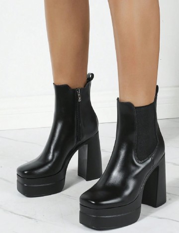 Botine SHEIN, negru