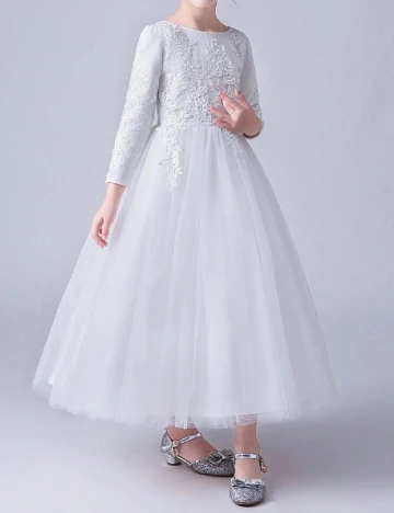 Rochie Shein Kids, alb Alb