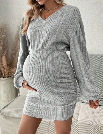 Rochie scurta SHEIN Maternity, gri Gri