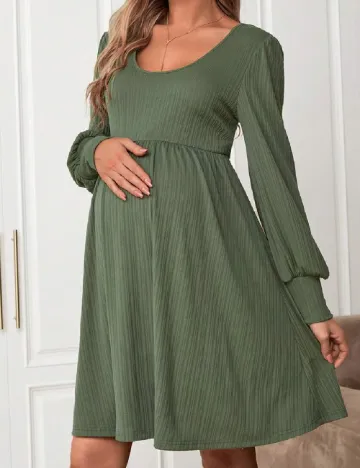 Rochie scurta SHEIN Maternity, verde Verde