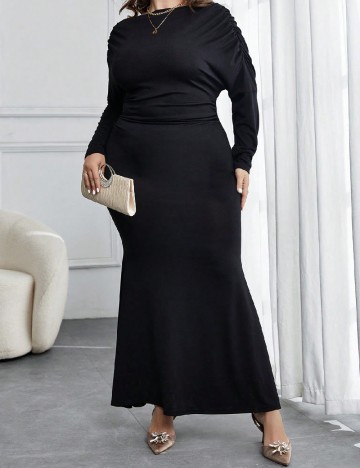 Rochie lunga SHEIN CURVE, negru