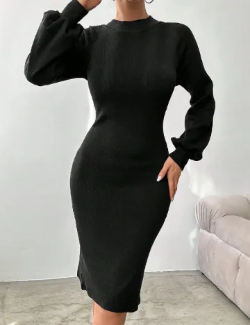 Rochie medie SHEIN, negru Negru