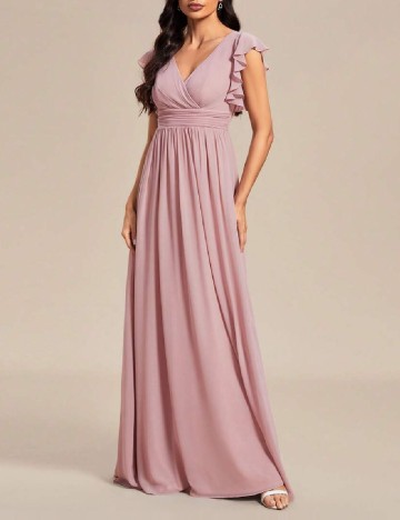 Rochie lunga Ever-Pretty, roz