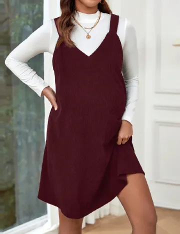 Rochie scurta SHEIN Maternity, visiniu Rosu