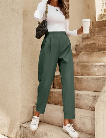 Pantaloni SHEIN, verde Verde