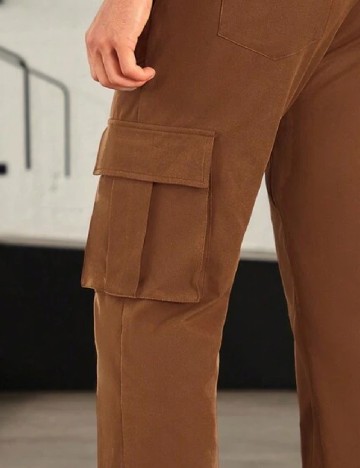 Pantaloni SHEIN, maro