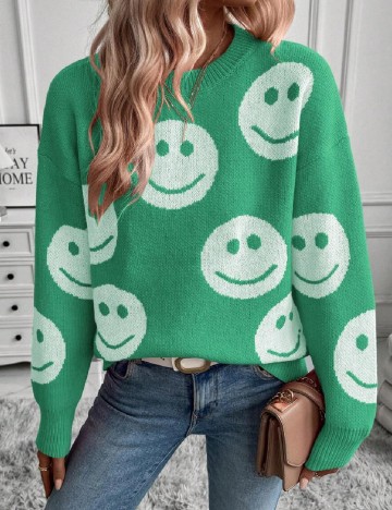 Pulover SHEIN, verde