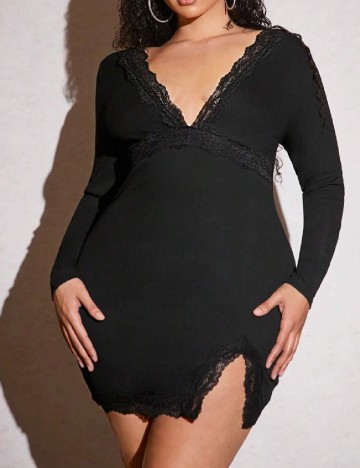 Rochie scurta SHEIN CURVE, negru