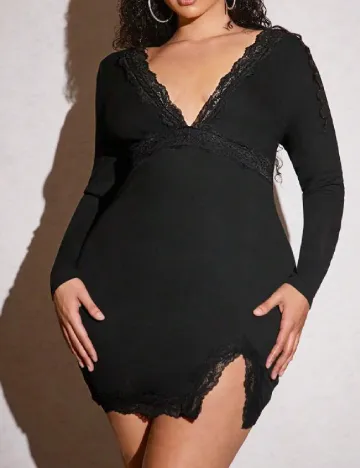 Rochie scurta SHEIN CURVE, negru Negru