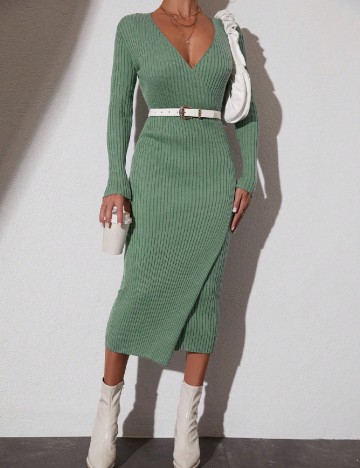 Rochie medie SHEIN, verde