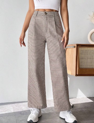 Pantaloni SHEIN, maro