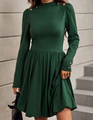 Rochie scurta SHEIN, verde