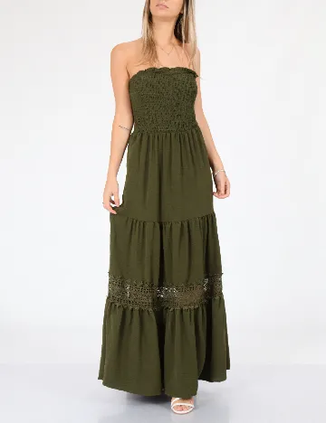 Rochie lunga SHEIN, verde Verde