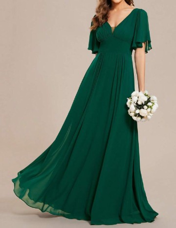 Rochie lunga Ever-Pretty, verde