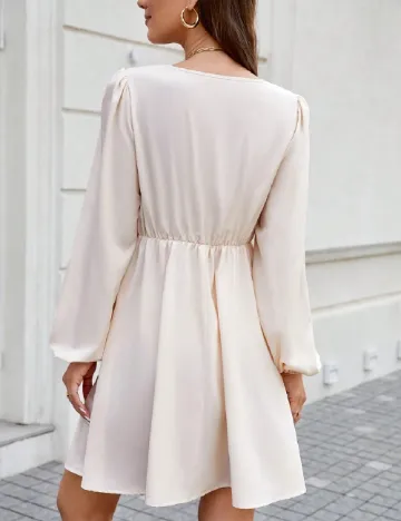 Rochie scurta SHEIN, crem Crem