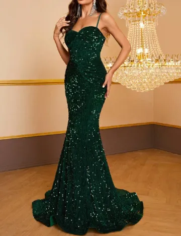 Rochie lunga Giffniseti, verde Verde