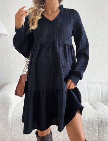 Rochie scurta SHEIN Maternity, bleumarin inchis