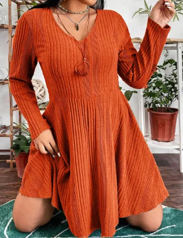 Rochie scurta SHEIN CURVE, portocaliu Portocaliu