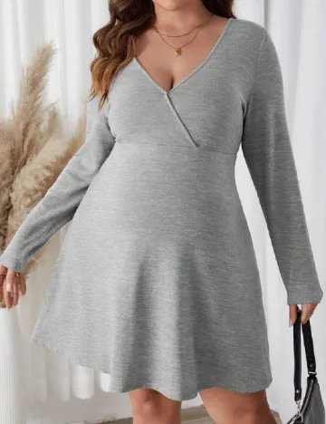 Rochie scurta SHEIN Maternity Plus, gri Gri