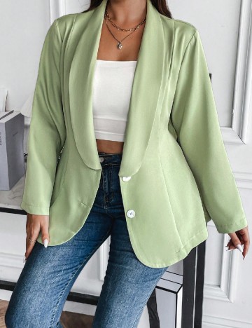 Sacou SHEIN CURVE, verde