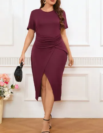 Rochie medie SHEIN CURVE, visiniu Rosu