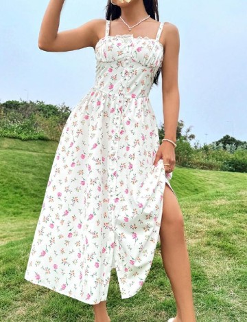 Rochie medie SHEIN, alb