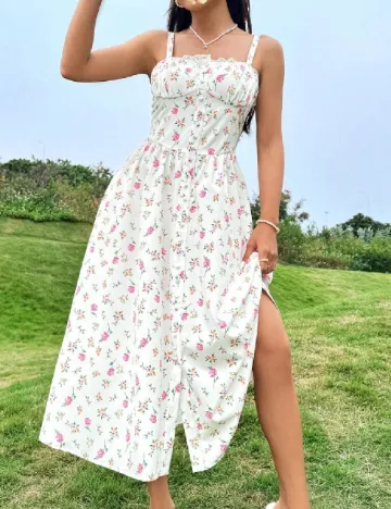 Rochie medie SHEIN, alb