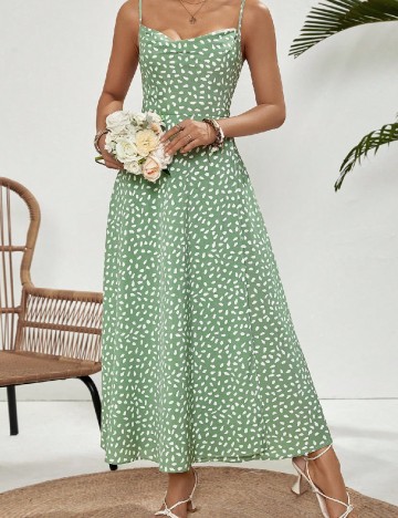 Rochie lunga SHEIN, verde