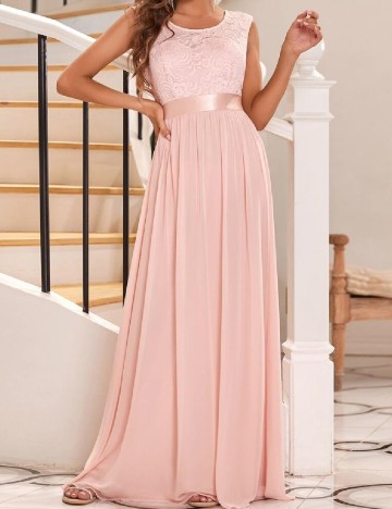 Rochie lunga Ever-Pretty, roz