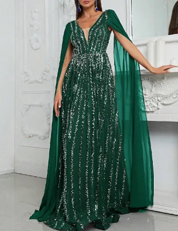 Rochie lunga Giffniseti, verde Verde