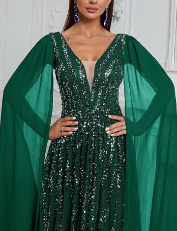 Rochie lunga Giffniseti, verde