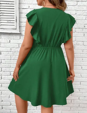 Rochie scurta SHEIN CURVE, verde Verde