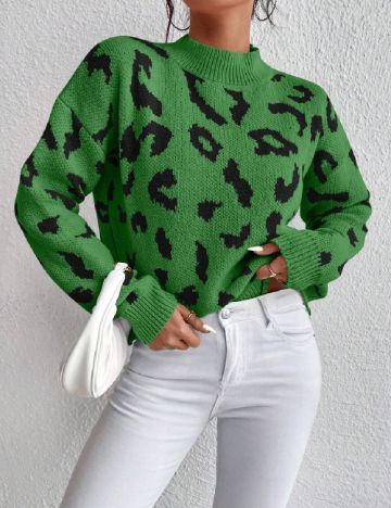 Pulover SHEIN, verde