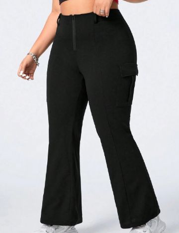 Pantaloni SHEIN CURVE, negru