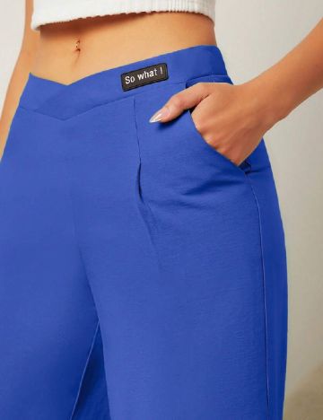 Pantaloni SHEIN, albastru