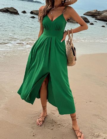 Rochie medie SHEIN, verde