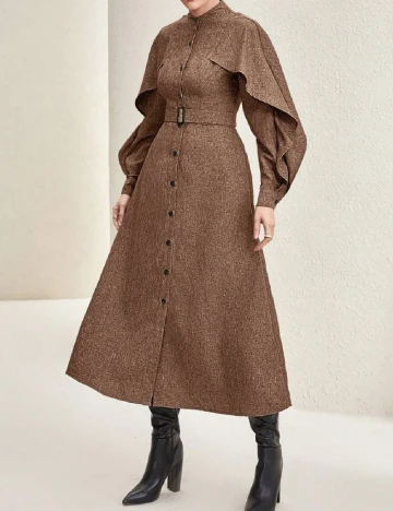 Rochie medie SHEIN, maro Maro