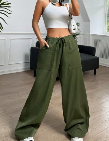 Pantaloni SHEIN, verde