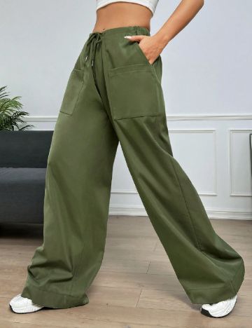 Pantaloni SHEIN, verde