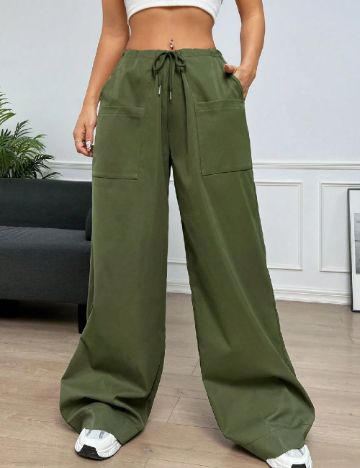 Pantaloni SHEIN, verde