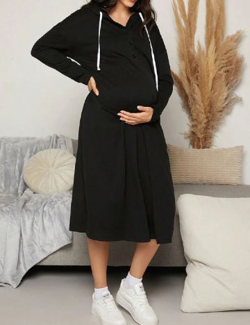 Rochie medie SHEIN Maternity, negru