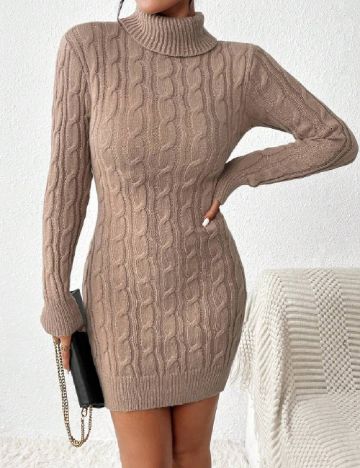 Rochie scurta SHEIN, maro