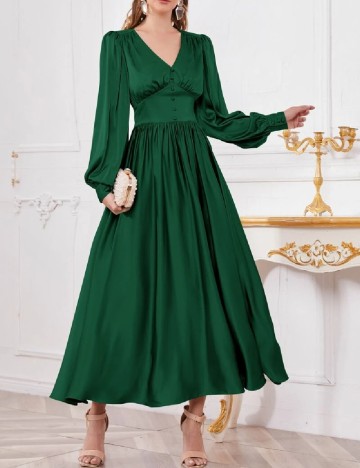 Rochie lunga SHEIN, verde