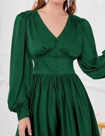 Rochie lunga SHEIN, verde Verde