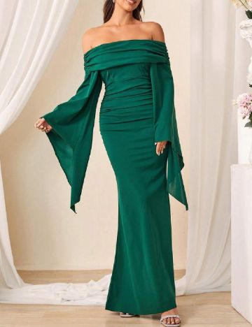 Rochie lunga SHEIN, verde