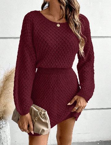 Rochie scurta SHEIN, visiniu